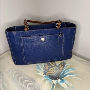 Coach F10892 Blue Chelsea East West Tote Bag